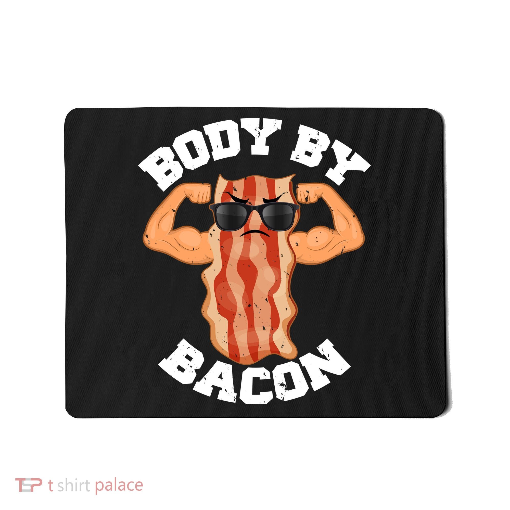 Flexing Body by Bacon Mousepad
