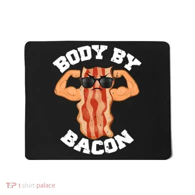 Flexing Body by Bacon Mousepad