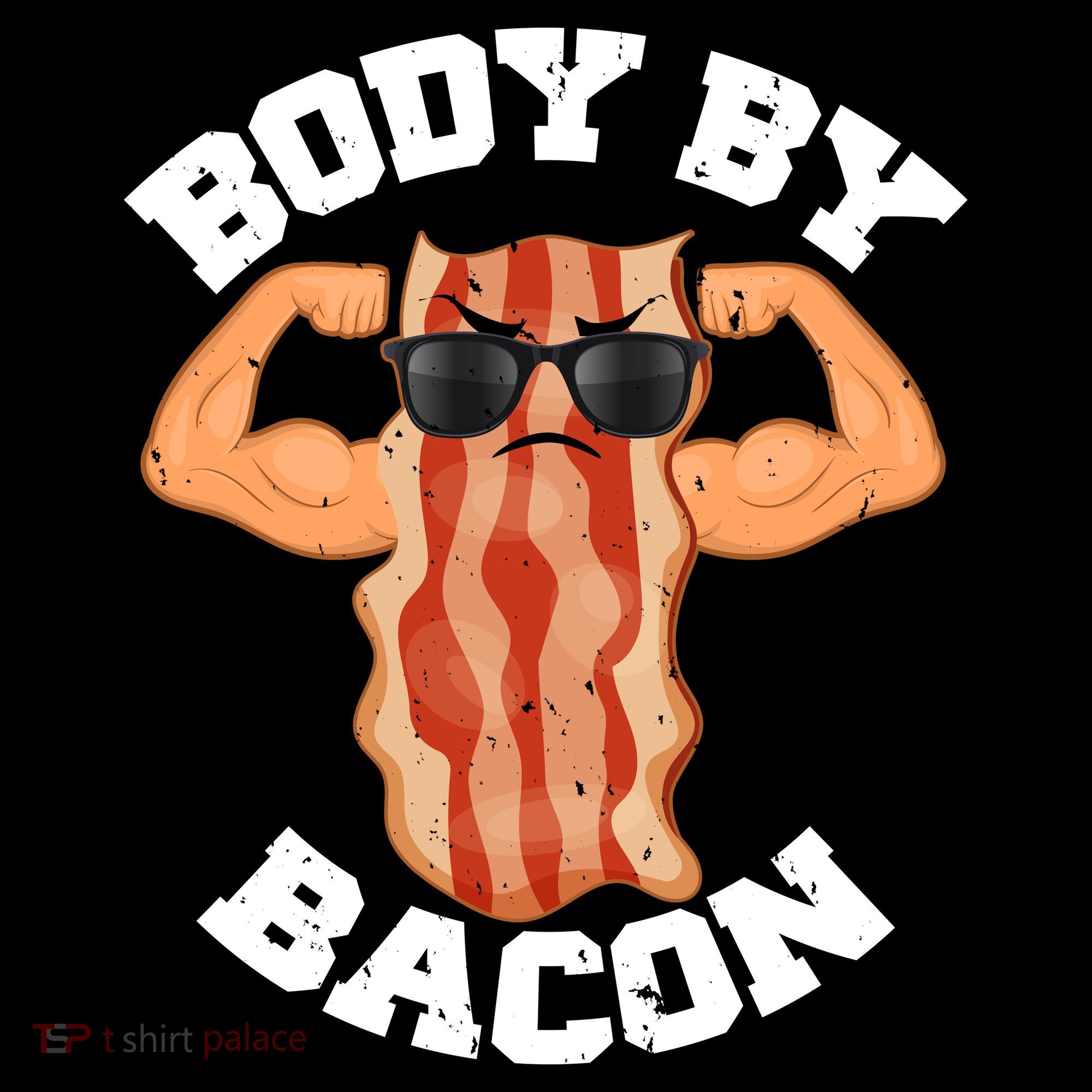 Flexing Body by Bacon Mousepad