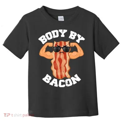 Flexing Body by Bacon Toddler T-Shirt