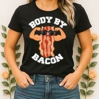 Flexing Body by Bacon Women's T-Shirt thumb 2