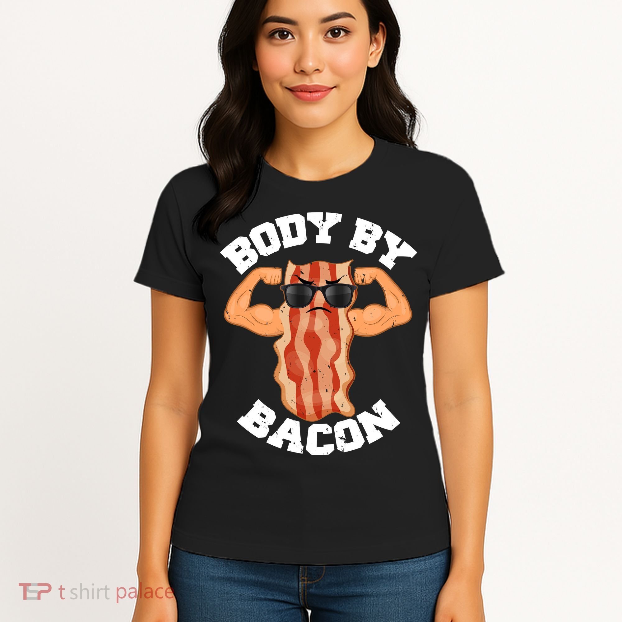 Flexing Body by Bacon Women's T-Shirt