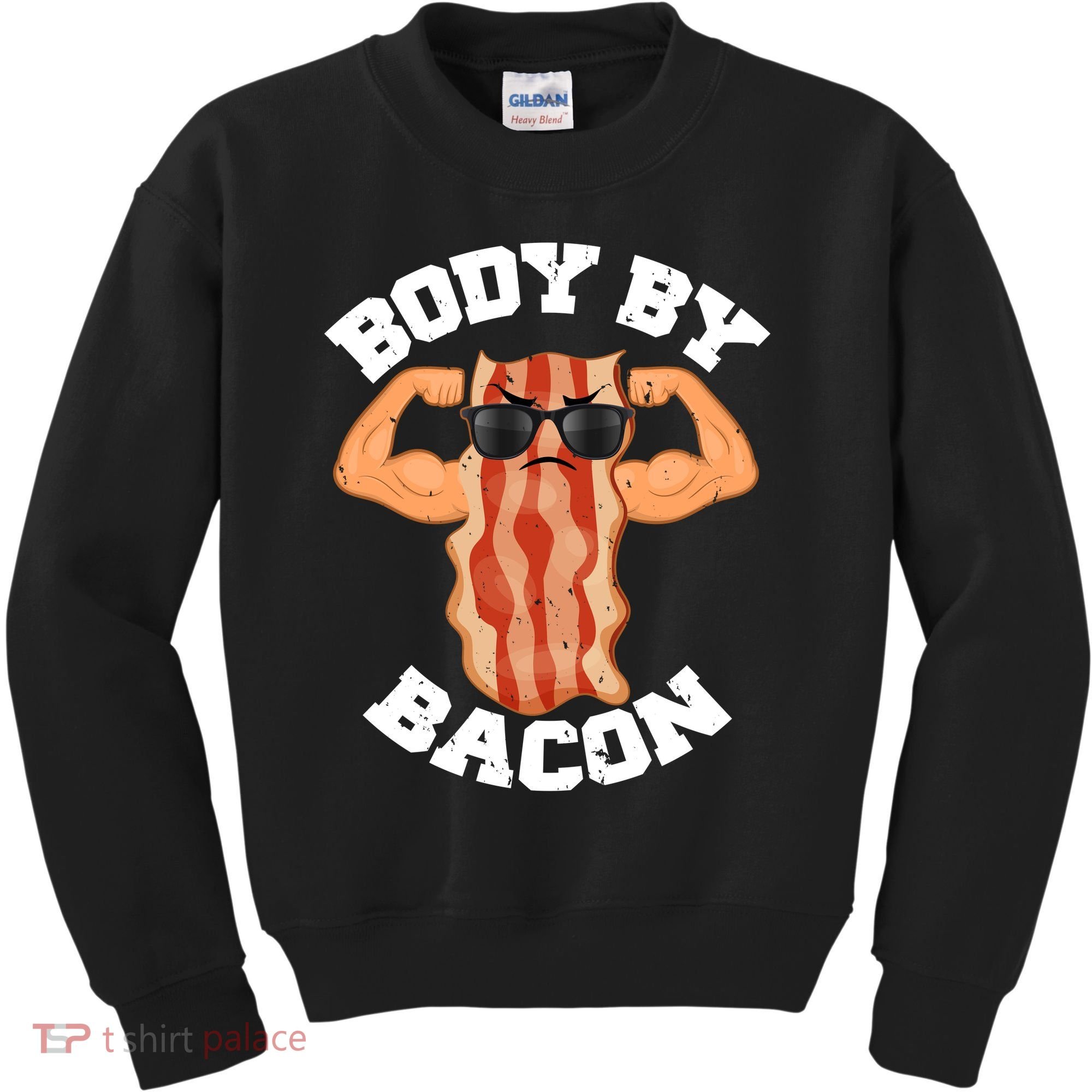 Flexing Body by Bacon Kids Sweatshirt