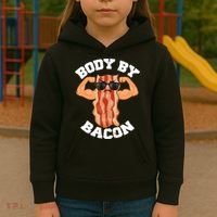 Flexing Body by Bacon Kids Hoodie thumb 3