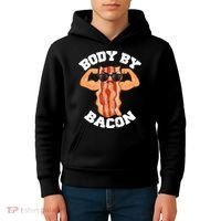 Flexing Body by Bacon Kids Hoodie thumb 4