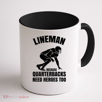 Football Lineman Coffee Mug back
