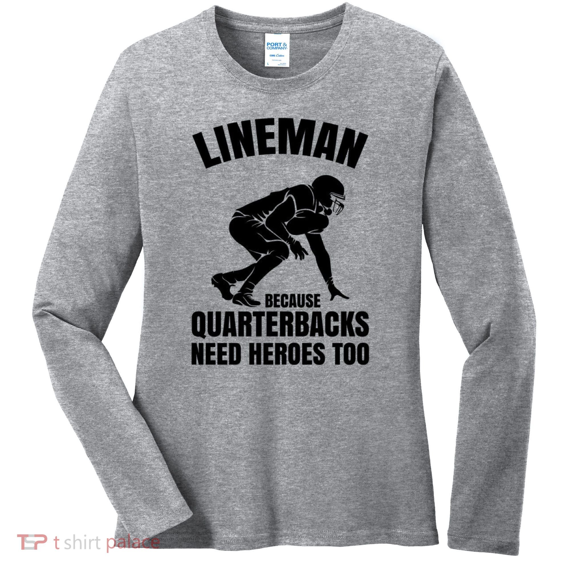 Football Lineman Women's Long Sleeve Shirt