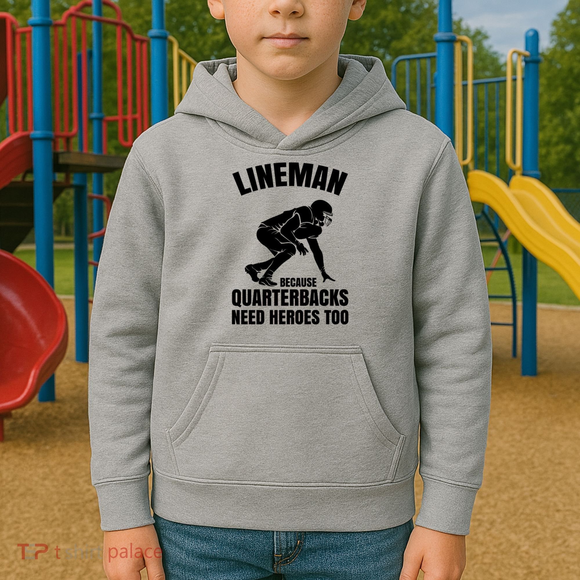 Football Lineman Kids Hoodie
