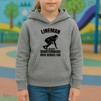 Football Lineman Kids Hoodie thumb 3