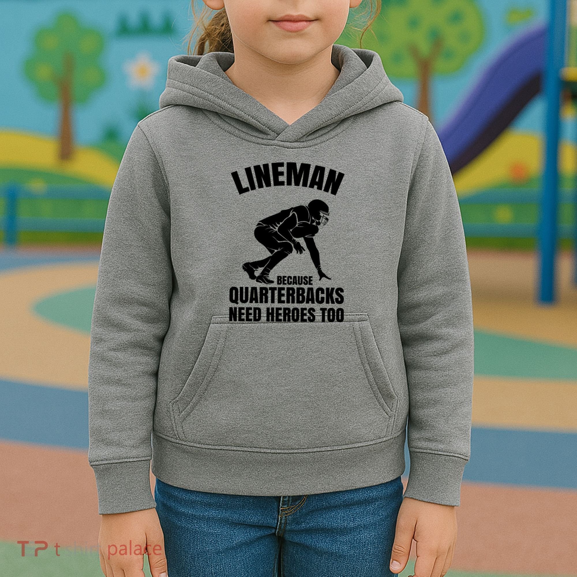 Football Lineman Kids Hoodie