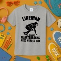 Football Lineman Kids T-Shirt thumb 3