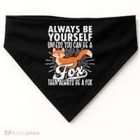 Fox Lover Funny Fox Forest Animals Cute Fox Fox USA-Made Doggie Bandana thumb 0