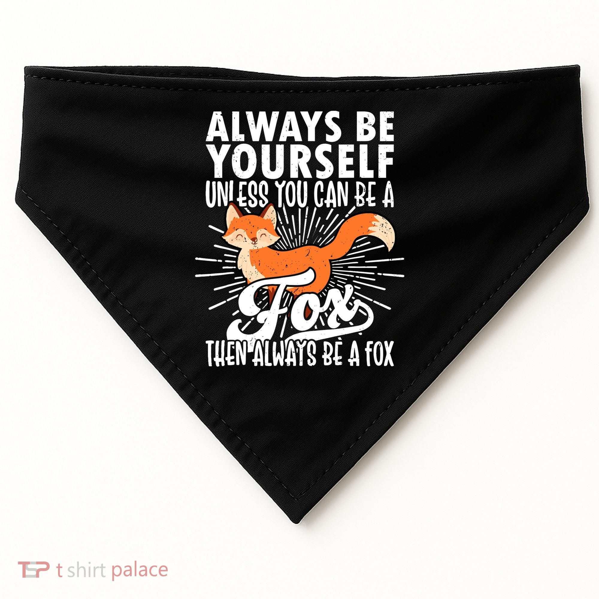 Fox Lover Funny Fox Forest Animals Cute Fox Fox USA-Made Doggie Bandana