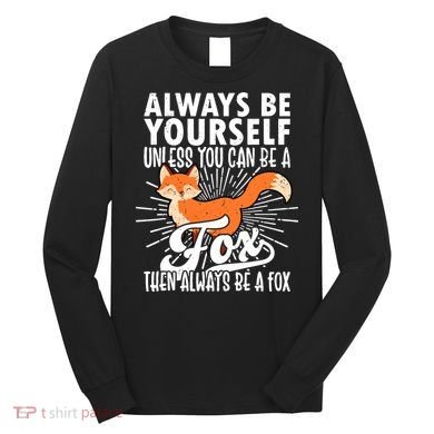 Fox Lover Funny Fox Forest Animals Cute Fox Fox Long Sleeve Shirt