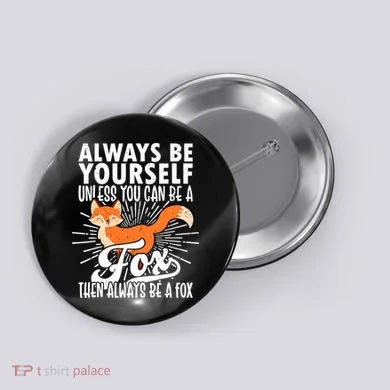 Fox Lover Funny Fox Forest Animals Cute Fox Fox Button