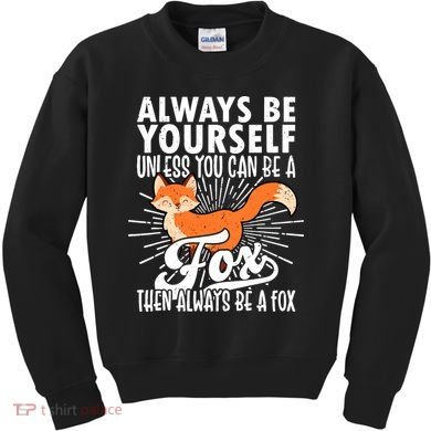 Fox Lover Funny Fox Forest Animals Cute Fox Fox Kids Sweatshirt