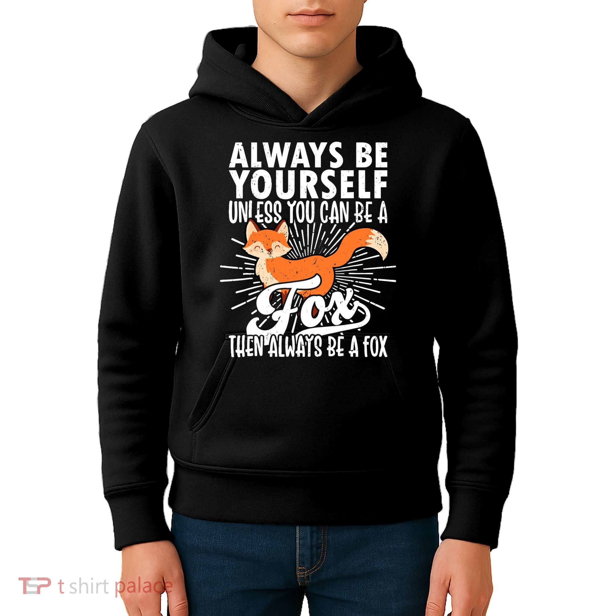Fox Lover Funny Fox Forest Animals Cute Fox Fox Kids Hoodie
