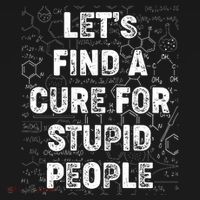 Funny Let's Find A Cure For Stupid People Apron thumb 3