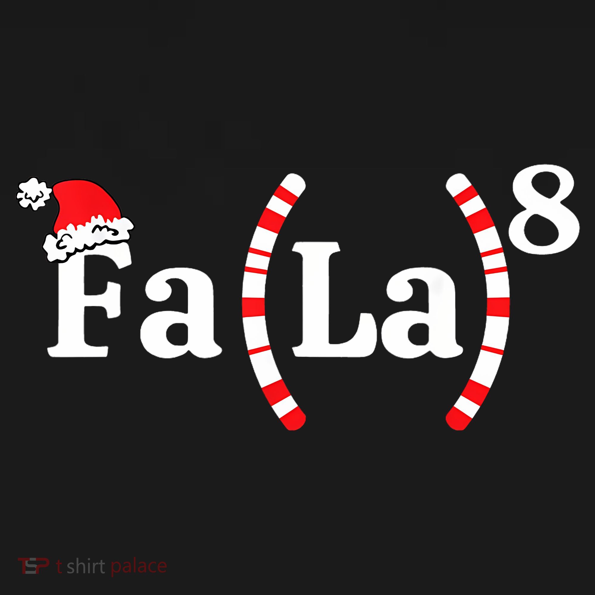Fa (La)8 Funny Christmas Santa Fa La Math Teacher Student Toddler Zip Fleece Hoodie