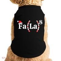 Fa (La)8 Funny Christmas Santa Fa La Math Teacher Student Doggie Tank thumb 0