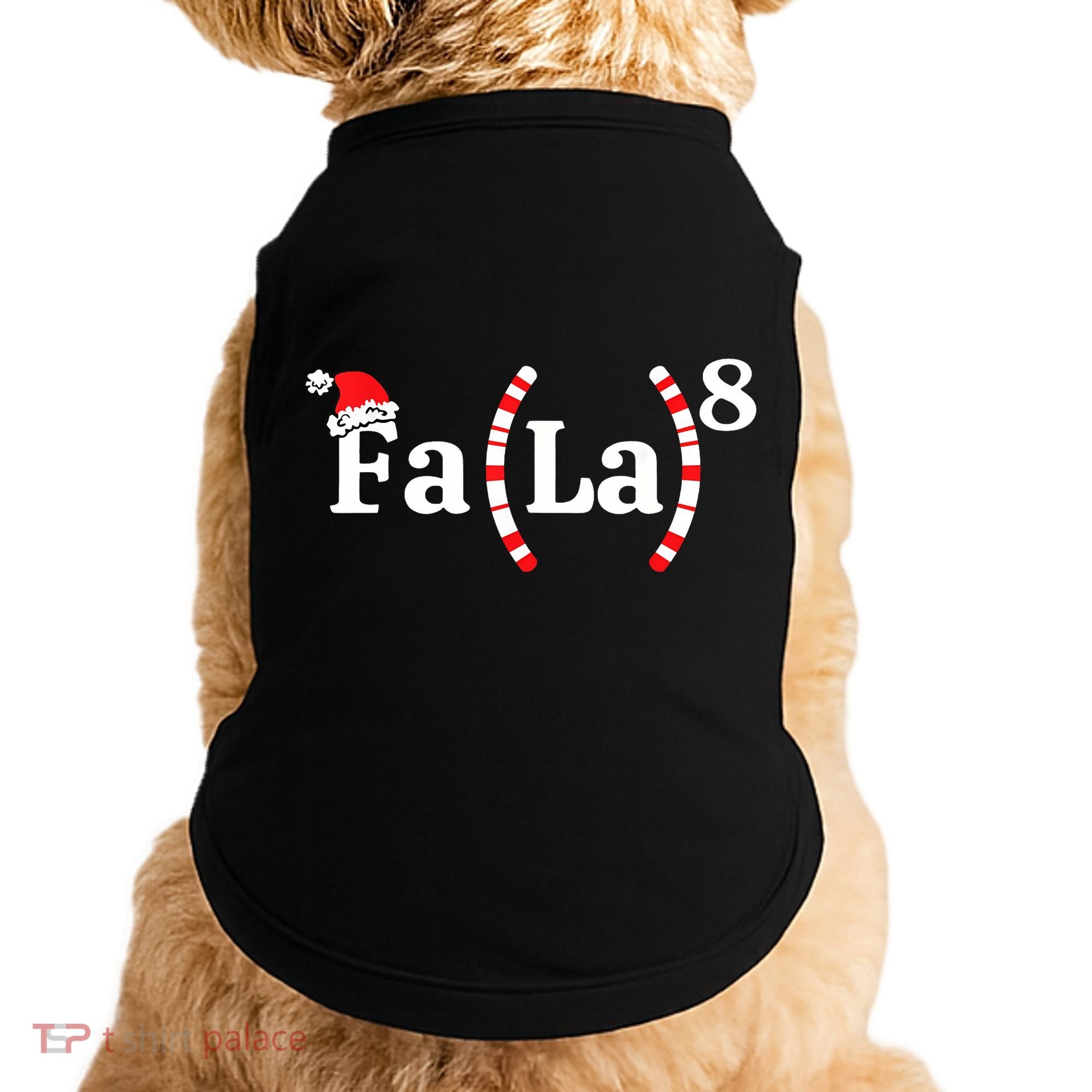 Fa (La)8 Funny Christmas Santa Fa La Math Teacher Student Doggie Tank