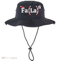 Fa (La)8 Funny Christmas Santa Fa La Math Teacher Student Bucket Hat thumb 0