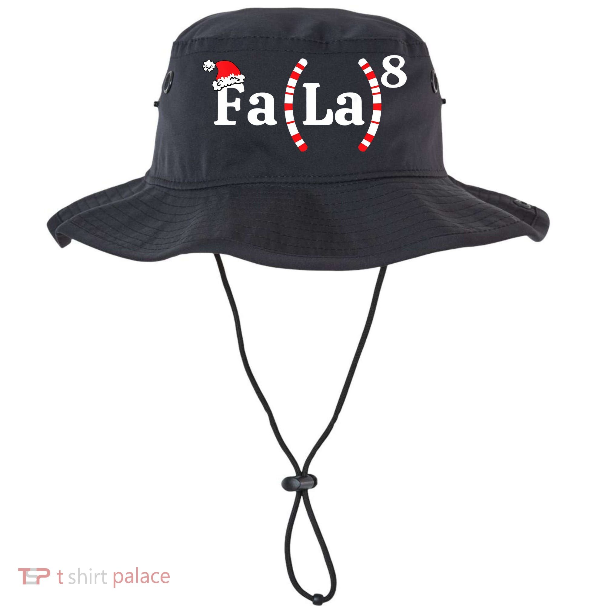 Fa (La)8 Funny Christmas Santa Fa La Math Teacher Student Bucket Hat