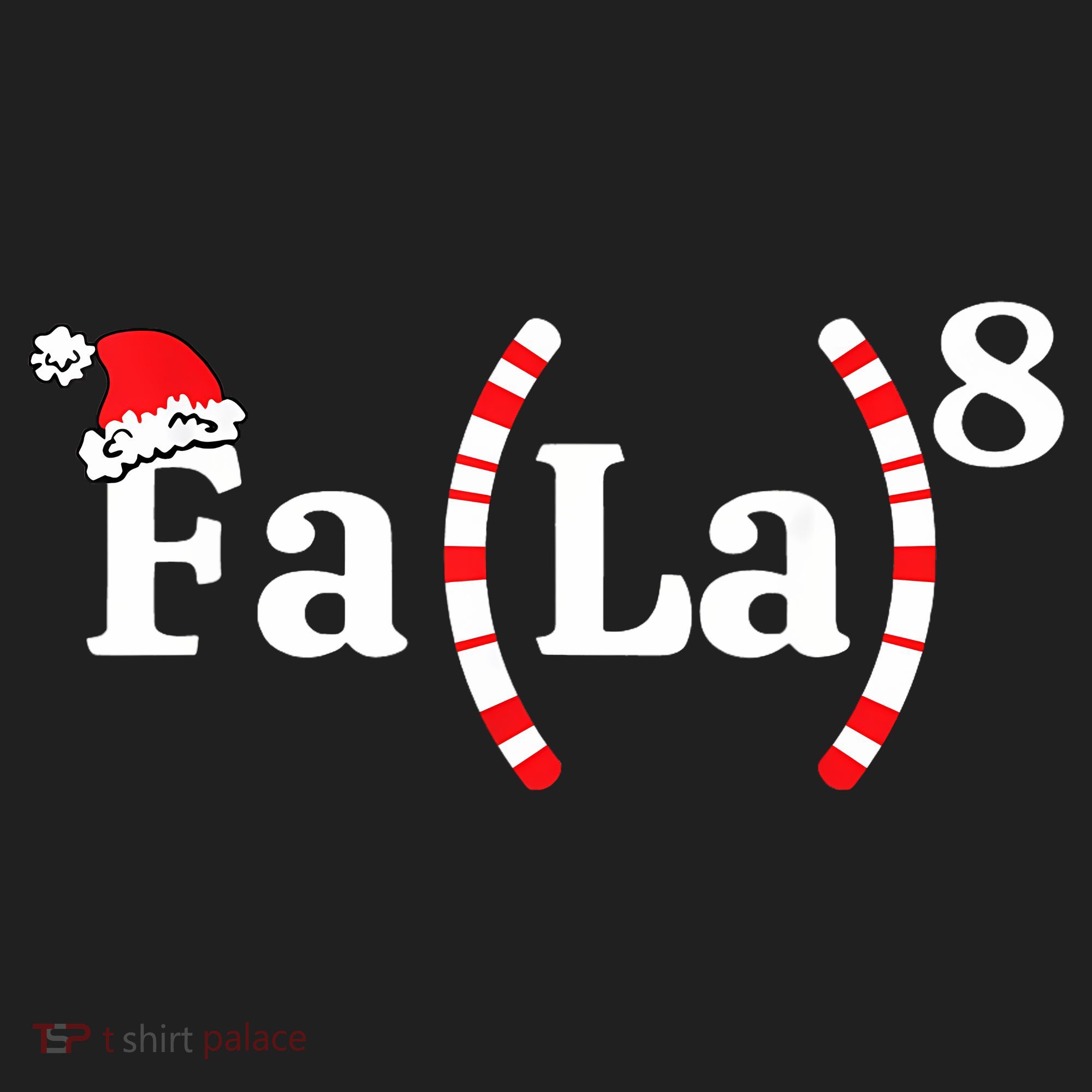 Fa (La)8 Funny Christmas Santa Fa La Math Teacher Student Beanie
