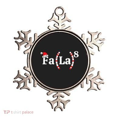 Fa (La)8 Funny Christmas Santa Fa La Math Teacher Student Ornament