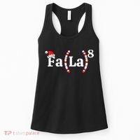Fa (La)8 Funny Christmas Santa Fa La Math Teacher Student Women's Tank Top thumb 0