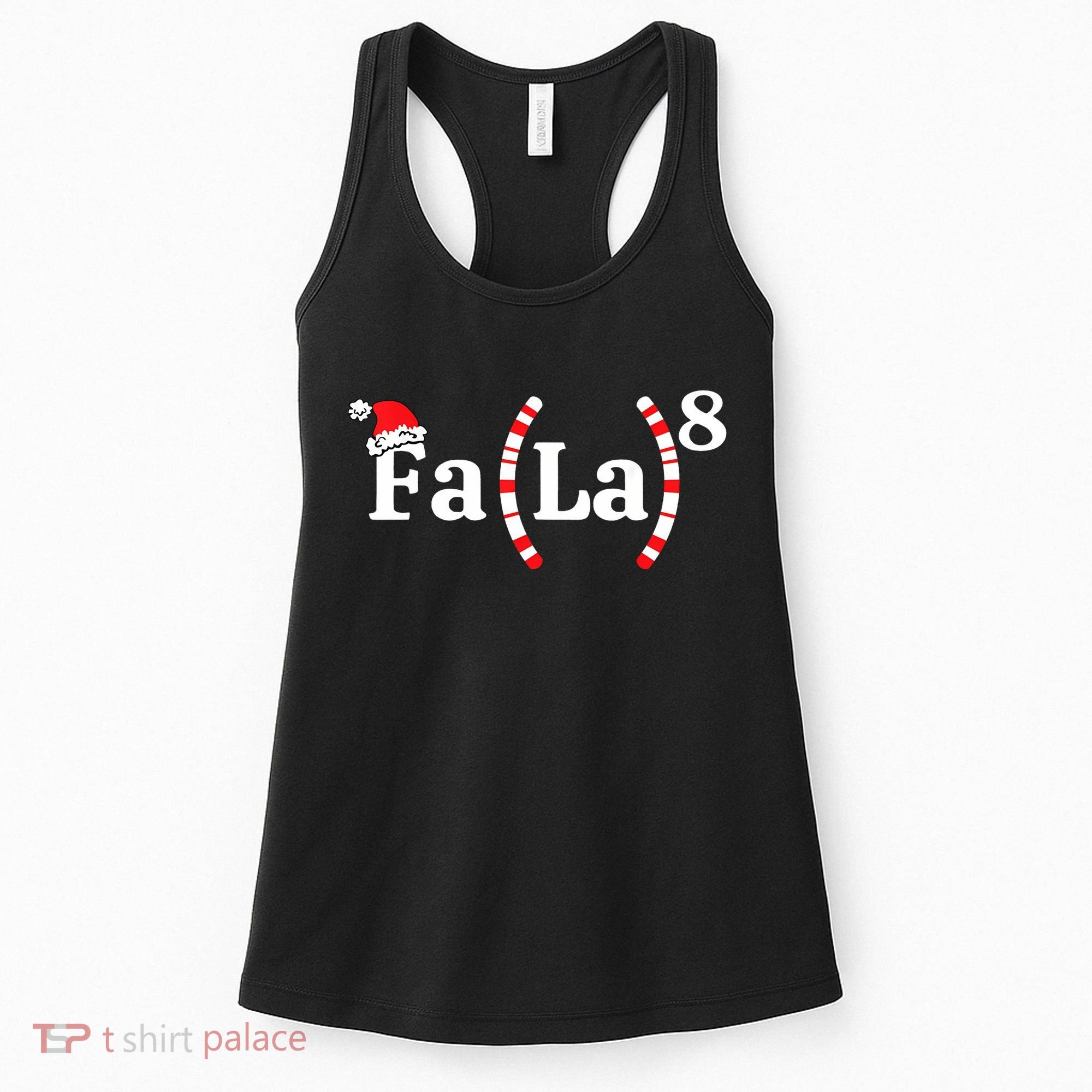 Fa (La)8 Funny Christmas Santa Fa La Math Teacher Student Women's Tank Top