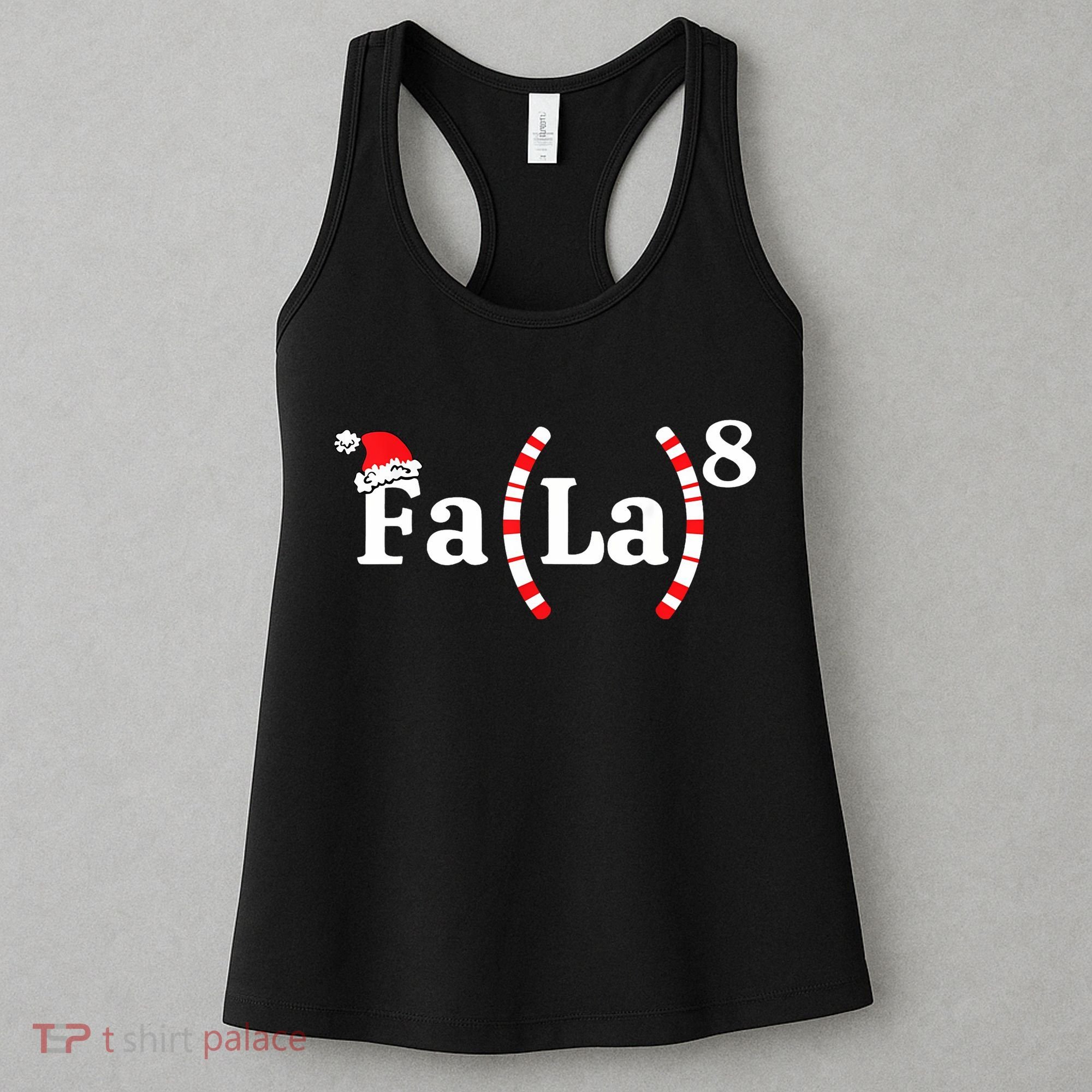 Fa (La)8 Funny Christmas Santa Fa La Math Teacher Student Women's Tank Top