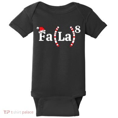 Fa (La)8 Funny Christmas Santa Fa La Math Teacher Student Baby Bodysuit