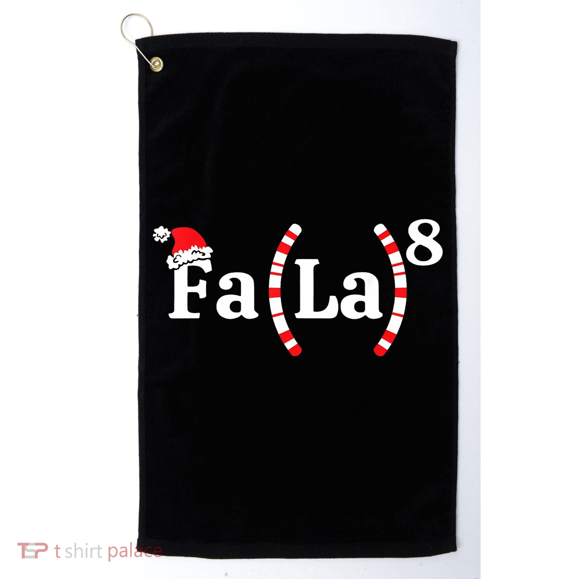 Fa (La)8 Funny Christmas Santa Fa La Math Teacher Student Golf Towel