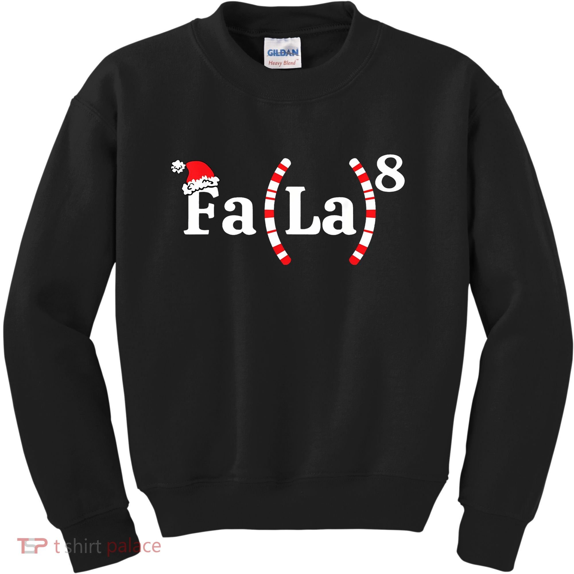 Fa (La)8 Funny Christmas Santa Fa La Math Teacher Student Kids Sweatshirt