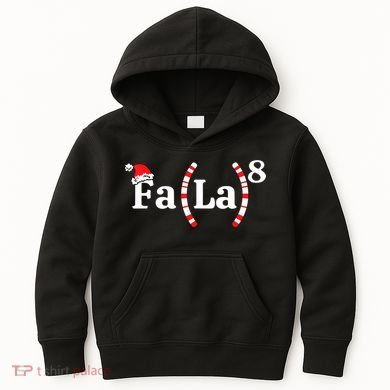 Fa (La)8 Funny Christmas Santa Fa La Math Teacher Student Kids Hoodie
