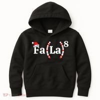Fa (La)8 Funny Christmas Santa Fa La Math Teacher Student Kids Hoodie thumb 0