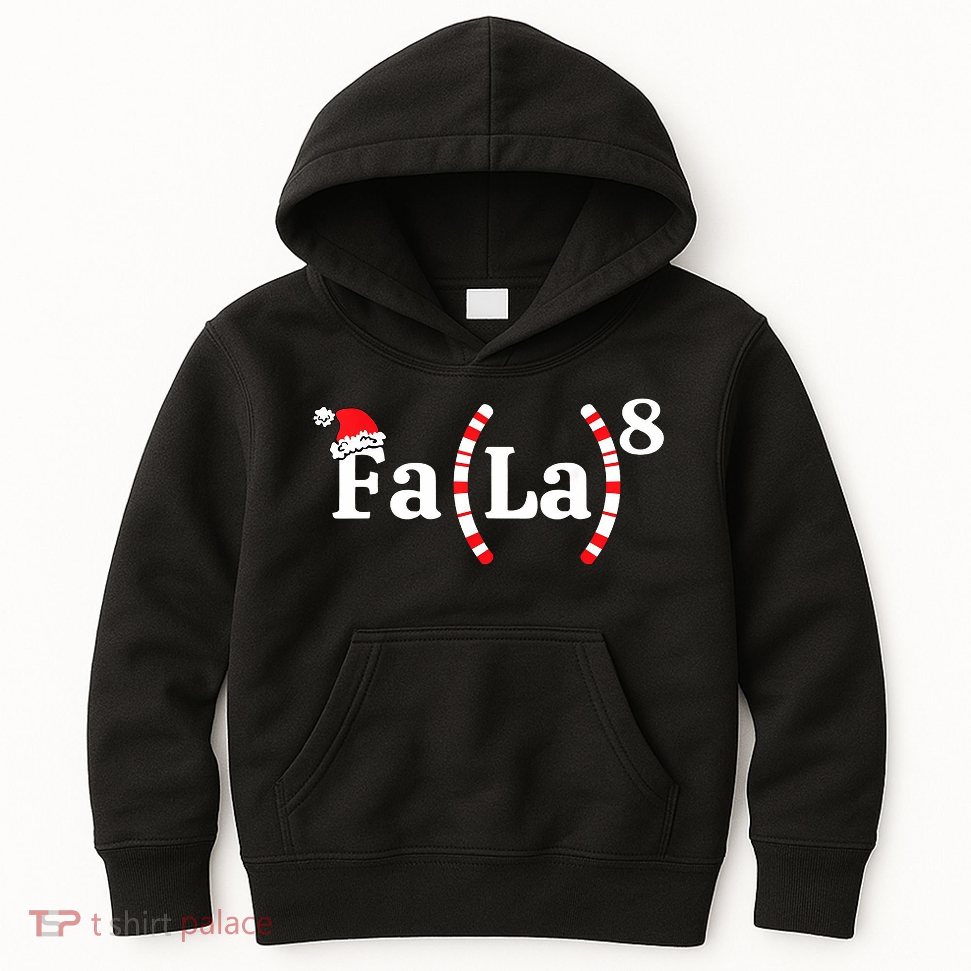 Fa (La)8 Funny Christmas Santa Fa La Math Teacher Student Kids Hoodie