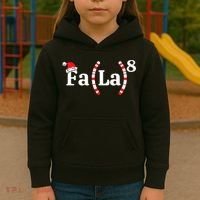 Fa (La)8 Funny Christmas Santa Fa La Math Teacher Student Kids Hoodie thumb 3