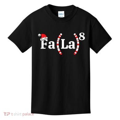 Fa (La)8 Funny Christmas Santa Fa La Math Teacher Student Kids T-Shirt