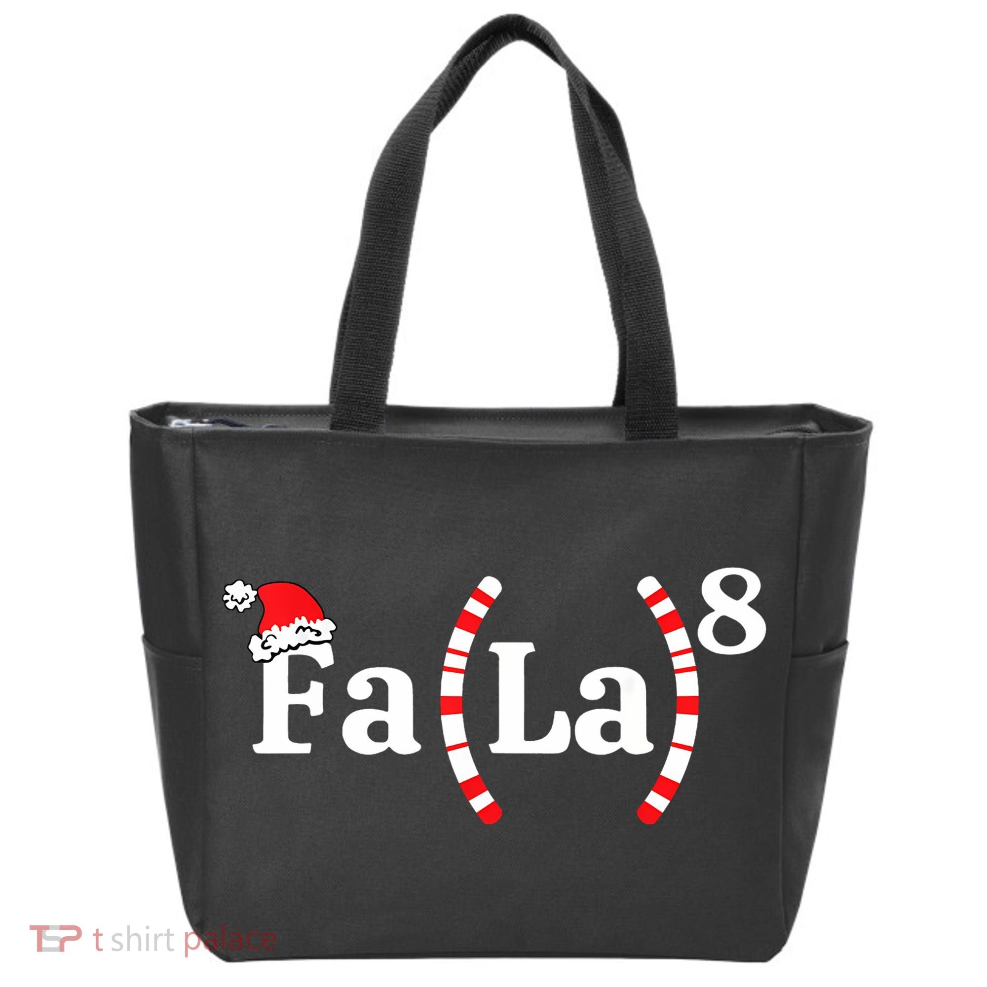 Fa (La)8 Funny Christmas Santa Fa La Math Teacher Student Tote Bag