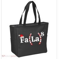 Fa (La)8 Funny Christmas Santa Fa La Math Teacher Student Tote Bag thumb 2