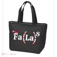 Fa (La)8 Funny Christmas Santa Fa La Math Teacher Student Tote Bag thumb 3