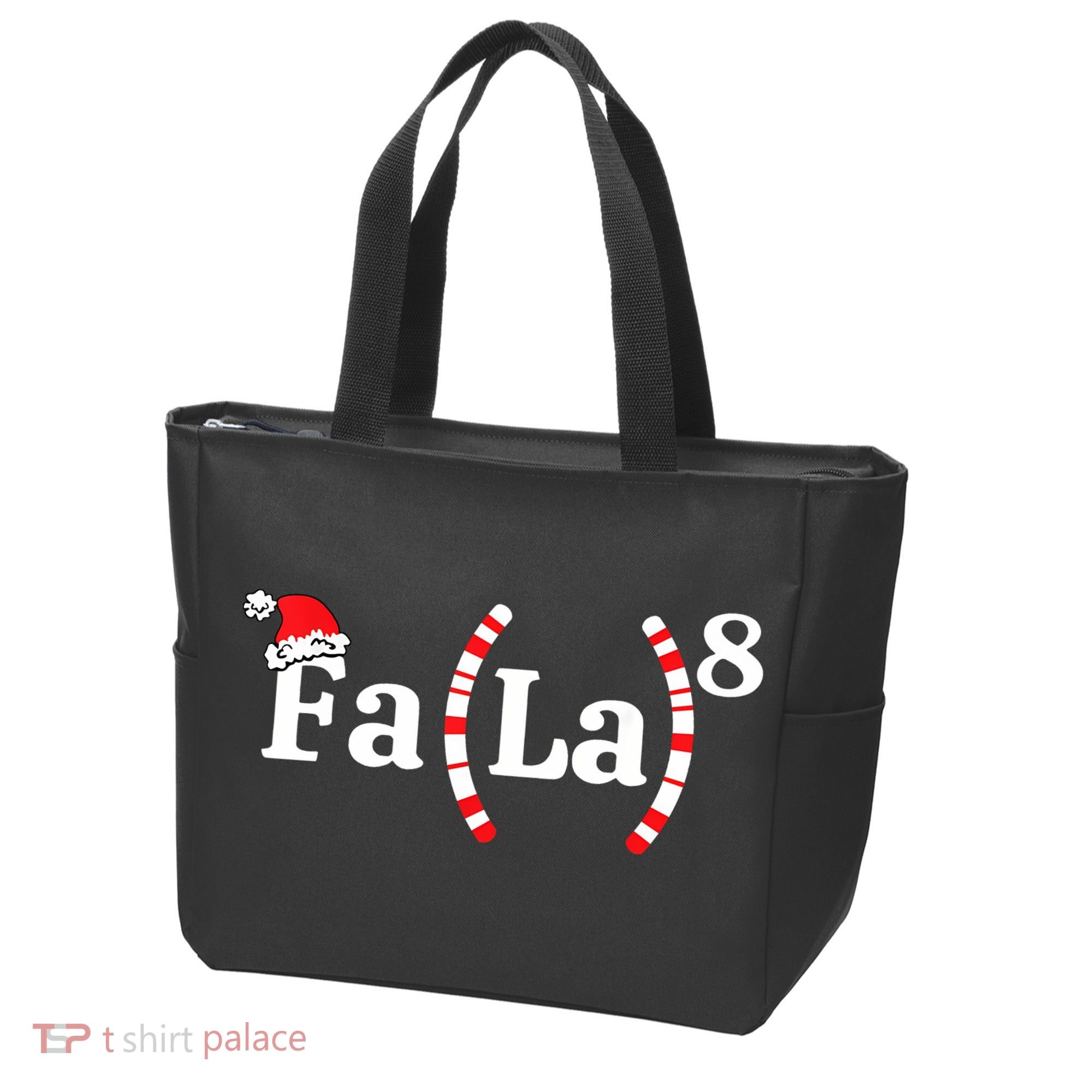 Fa (La)8 Funny Christmas Santa Fa La Math Teacher Student Tote Bag