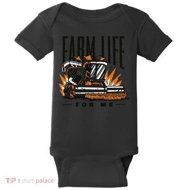 Farm Life For Me Tractor Baby Bodysuit