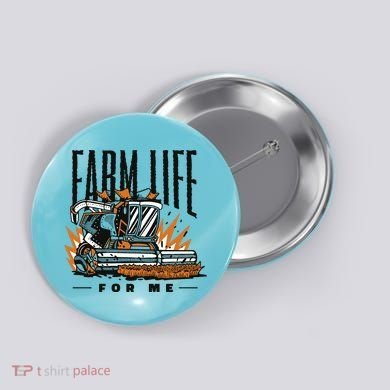 Farm Life For Me Tractor Button