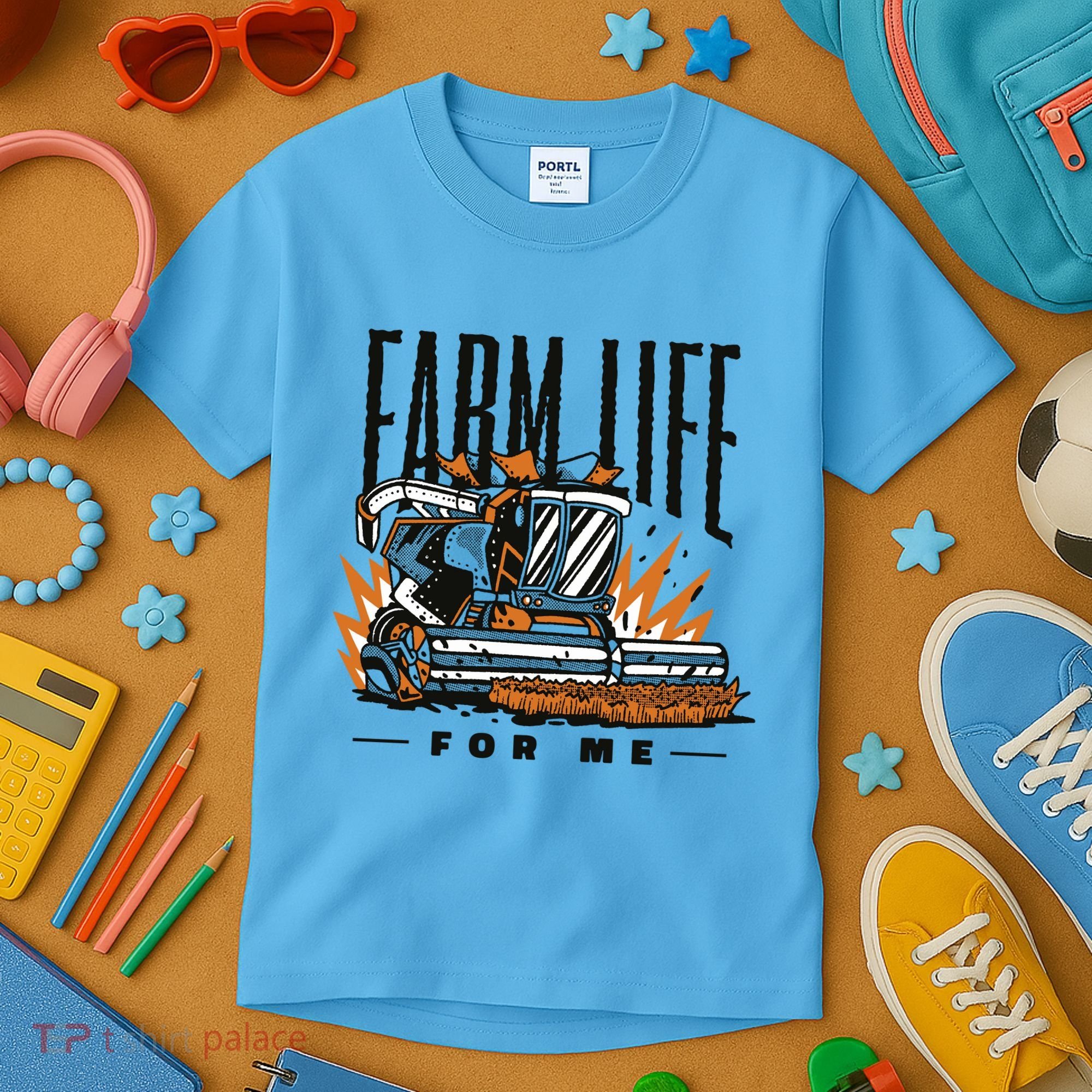 Farm Life For Me Tractor Kids T-Shirt