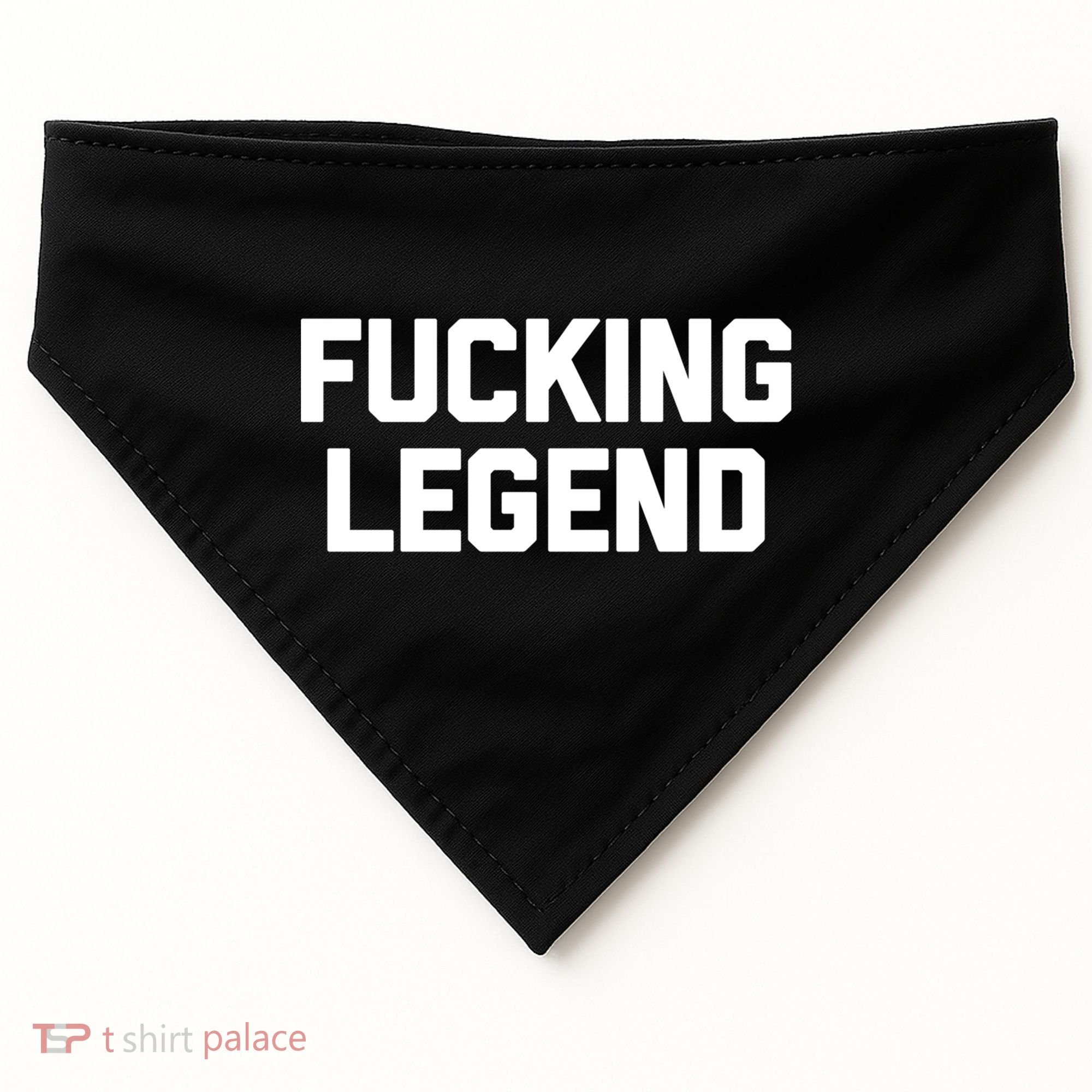 Fucking Legend Funny Gift Funny Saying Sarcastic Novelty Cool Gift USA-Made Doggie Bandana