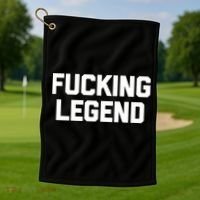 Fucking Legend Funny Gift Funny Saying Sarcastic Novelty Cool Gift Golf Towel thumb 1