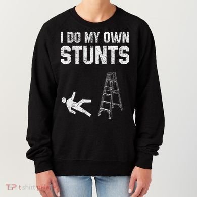 Funny Ladder Fall Gift Broken Bone Hand Get Well Soon Women's Sweatshirt